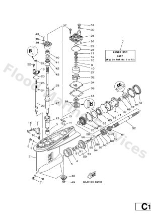 Diagram for LOWER CASING. DRIVE 1