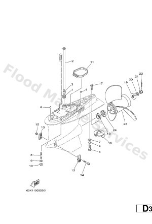 Diagram for LOWER CASING & DRIVE 2