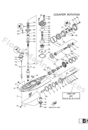 Diagram for LOWER CASING & DRIVE 3