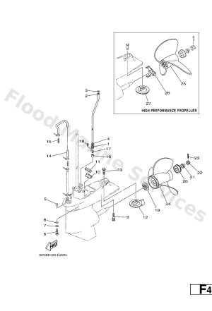 Diagram for LOWER CASING & DRIVE 2