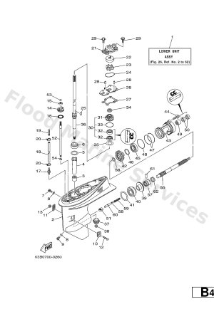 Diagram for LOWER CASING & DRIVE 1