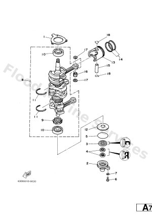 Diagram for CRANKSHAFT & PISTON