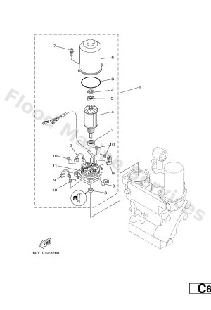 Diagram for POWER TRIM & TILT ASSY 2