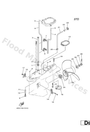 Diagram for LOWER CASING & DRIVE 2