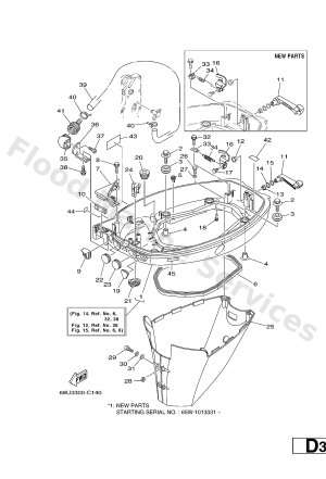 Diagram for BOTTOM COWLING
