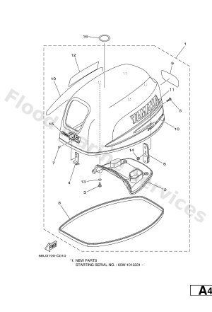 Diagram for TOP COWLING