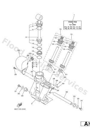 Diagram for POWER TRIM & TILT ASSY 1