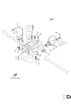 Diagram for LOWER CASING & DRIVE 2