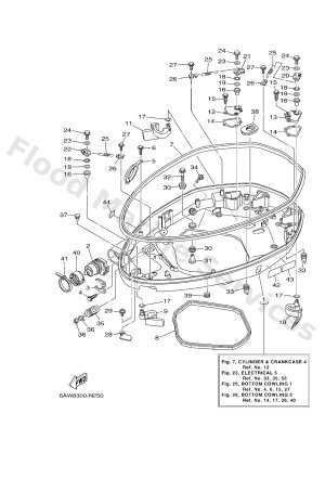 Diagram for BOTTOM COWLING 1