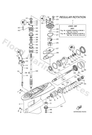 Diagram for LOWER CASING & DRIVE 1