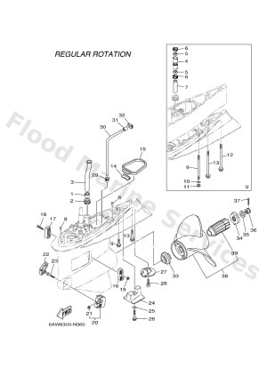 Diagram for LOWER CASING & DRIVE 2