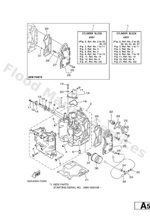 Diagram for CYLINDER & CRANKCASE 1