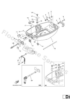 Diagram for BOTTOM COWLING