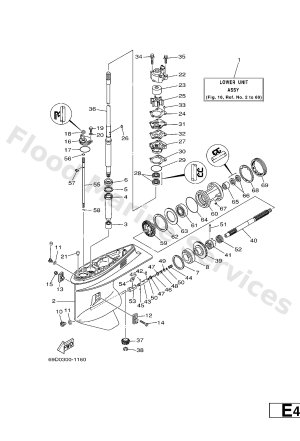 Diagram for LOWER CASING & DRIVE 1