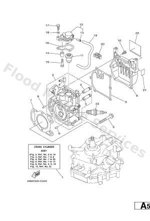 Diagram for CYLINDER & CRANKCASE 1