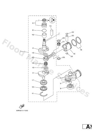 Diagram for CRANKSHAFT & PISTON