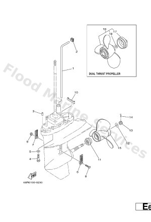 Diagram for LOWER CASING. DRIVE 2