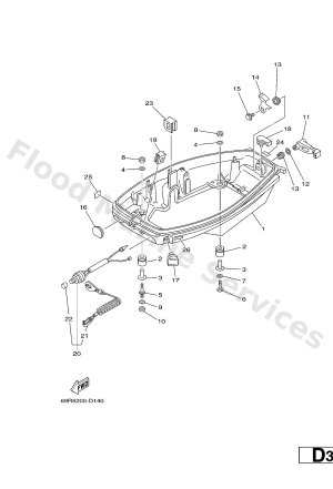 Diagram for BOTTOM COWLING