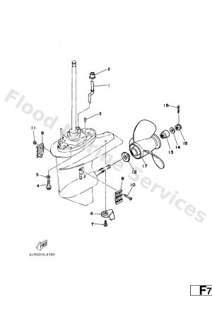 Diagram for LOWER CASING & DRIVE 2