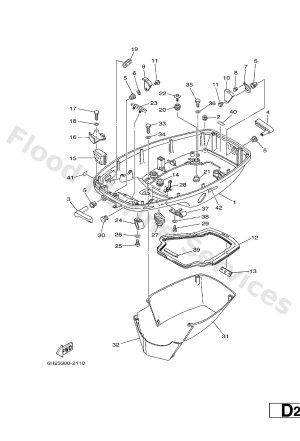 Diagram for BOTTOM COWLING