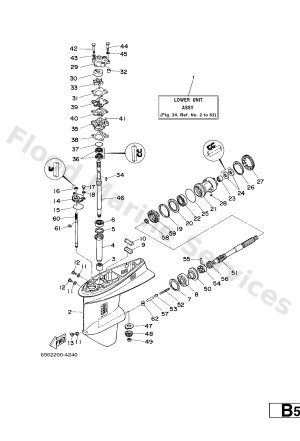 Diagram for LOWER CASING & DRIVE 1