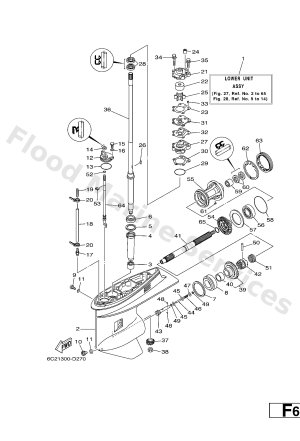 Diagram for LOWER CASING & DRIVE 1