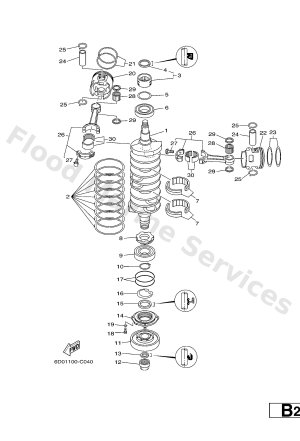 Diagram for CRANKSHAFT & PISTON