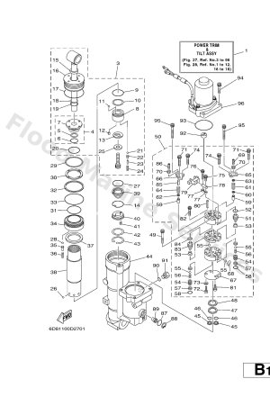 Diagram for POWER TRIM & TILT ASSY 1