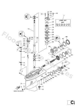 Diagram for LOWER CASING & DRIVE 1