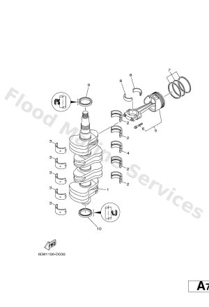 Diagram for CRANKSHAFT & PISTON