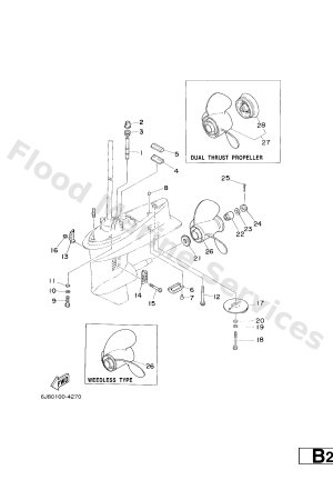 Diagram for LOWER CASING & DRIVE 2