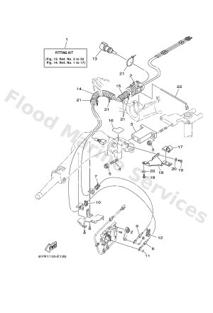 Diagram for TILLER HANDLE FITTING KIT F115