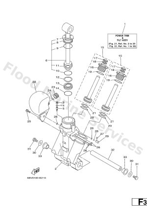 Diagram for POWER TRIM & TILT ASSY 1