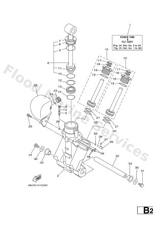 Diagram for POWER TRIM & TILT ASSY 1
