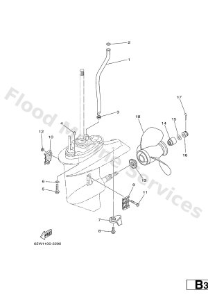 Diagram for LOWER CASING & DRIVE 2