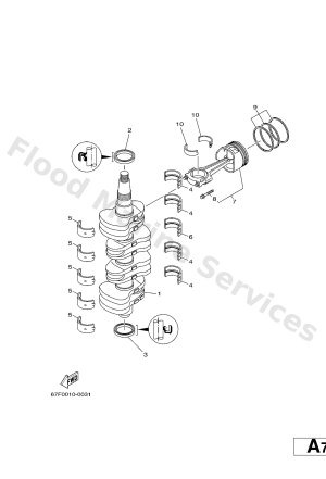 Diagram for CRANKSHAFT & PISTON