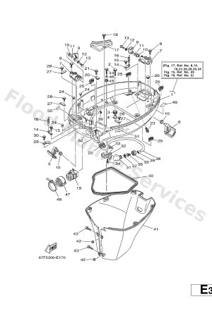 Diagram for BOTTOM COWLING