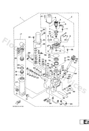 Diagram for POWER TRIM & TILT ASSY