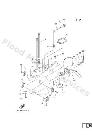 Diagram for LOWER CASING & DRIVE 2