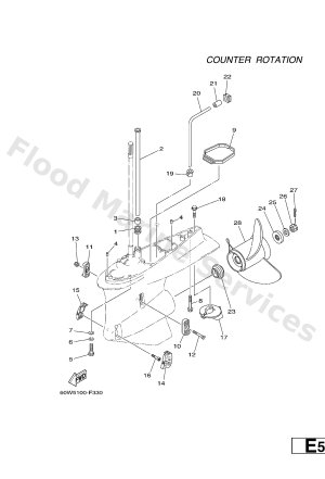 Diagram for LOWER CASING & DRIVE 4