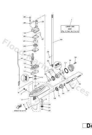 Diagram for LOWER CASING. DRIVE 1