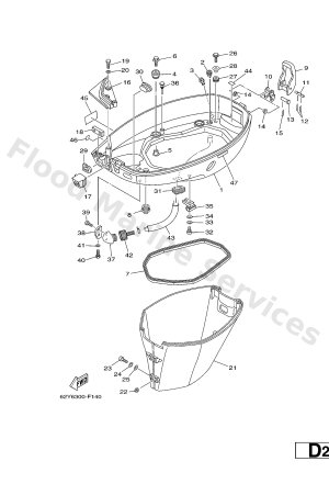 Diagram for BOTTOM COWLING