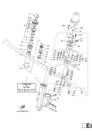 Diagram for POWER TRIM & TILT ASSY 1