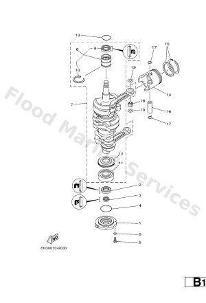 Diagram for CRANKSHAFT & PISTON