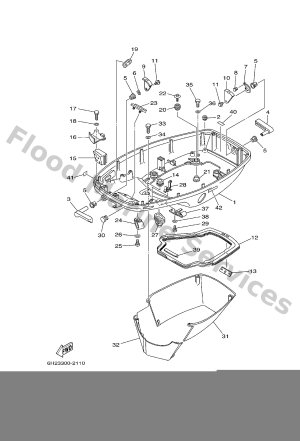Diagram for BOTTOM COWLING