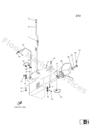 Diagram for LOWER CASING & DRIVE 2