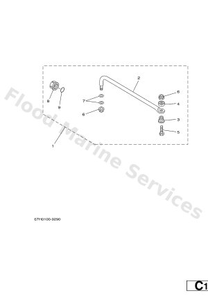 Diagram for STEERING GUIDE ATTACHMENT 1 DIRECTION GUIDE ACCESSOIRE 1
