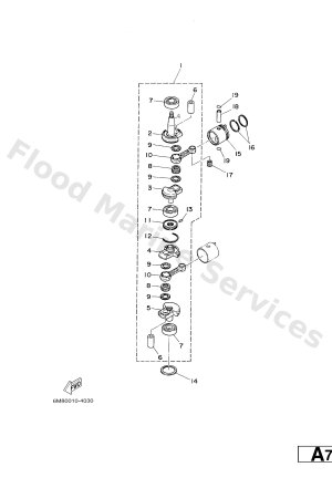 Diagram for CRANKSHAFT & PISTON