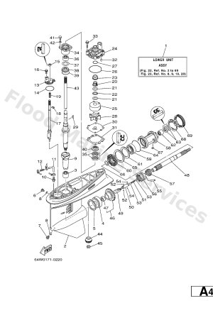 Diagram for LOWER CASING & DRIVE 1