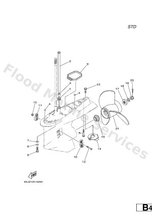 Diagram for LOWER CASING & DRIVE 2